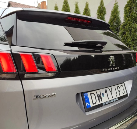 Peugeot 3008 cena 66900 przebieg: 170000, rok produkcji 2017 z Wrocław małe 781